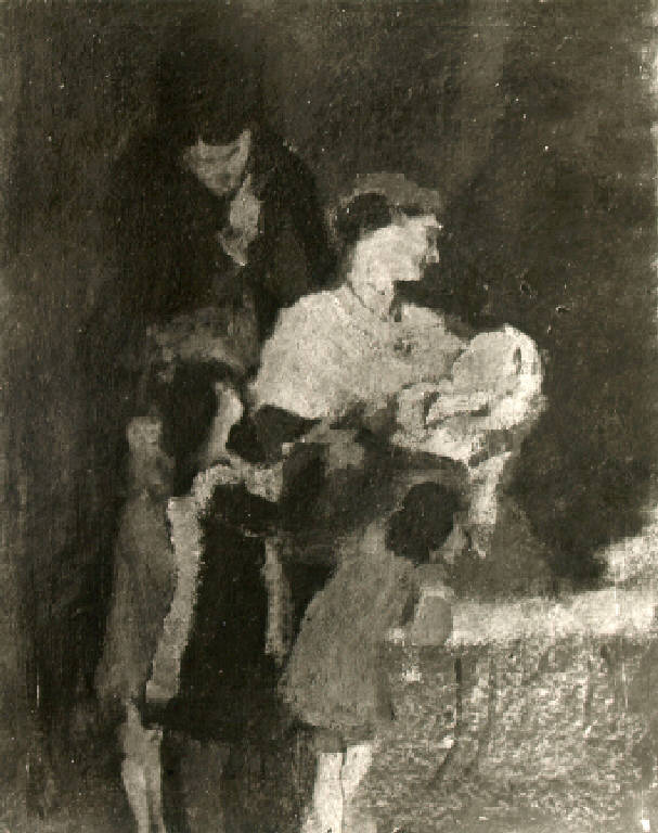 Famiglia (dipinto) di Venturi Roberto (ultimo quarto sec. XIX)