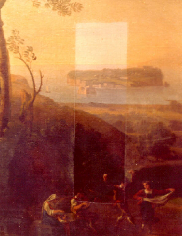 Veduta di Ischia (dipinto) di Basiletti Luigi (primo quarto sec. XIX)