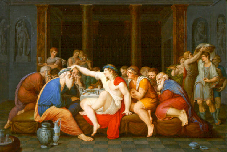 Simposio di Platone (dipinto) di Gigola Giovanni Battista (seconda metà sec. XVIII)