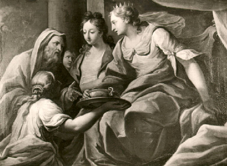 Offerta alla Regina di Saba (dipinto) di Campi Antonio (cerchia) (seconda metà sec. XVI)