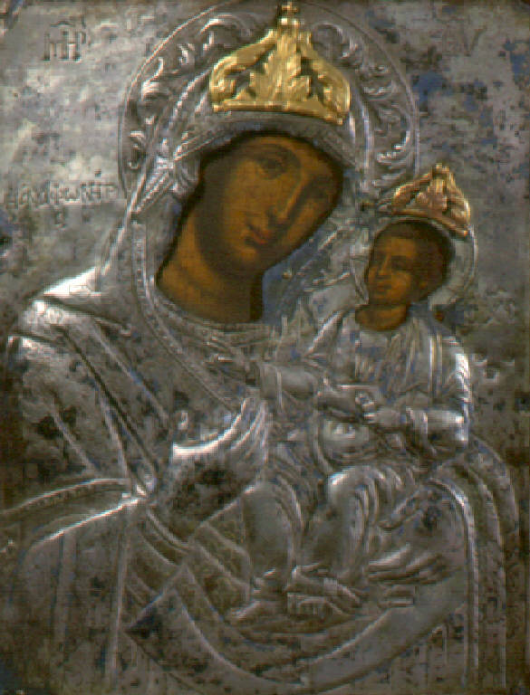 Madonna con Bambino (dipinto) - scuola veneta-greca (sec. XVIII)