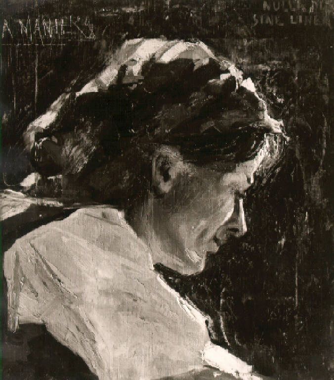 Figura femminile (dipinto) di Franciosi Umberto (primo quarto sec. XX)