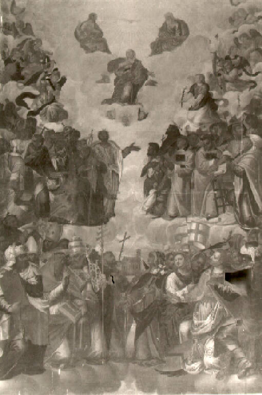 Gloria del paradiso (dipinto) di Pilati Orazio (fine sec. XVI)