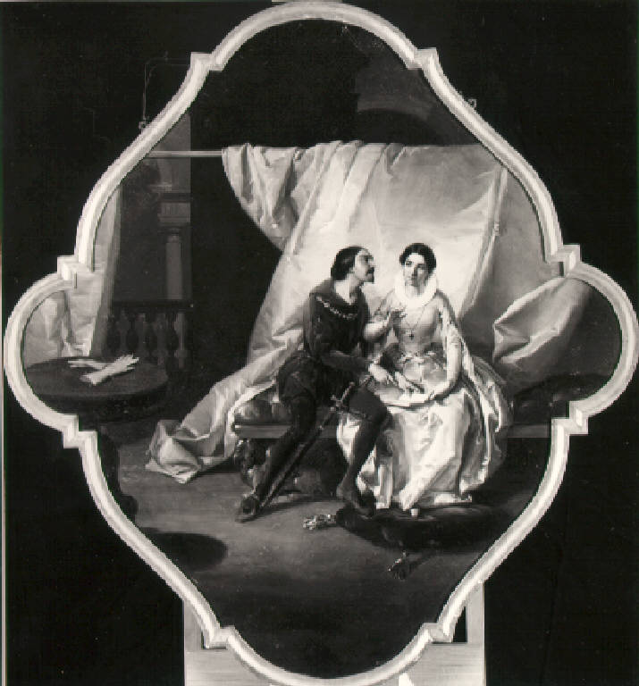 Paolo e Francesca (dipinto) di Inganni Angelo (terzo quarto sec. XIX)