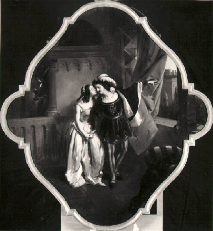 Romeo e Giulietta (dipinto) di Inganni Angelo (terzo quarto sec. XIX)