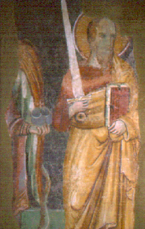 San Michele Arcangelo e San Paolo (dipinto) - scuola lombarda (inizio sec. XIV)