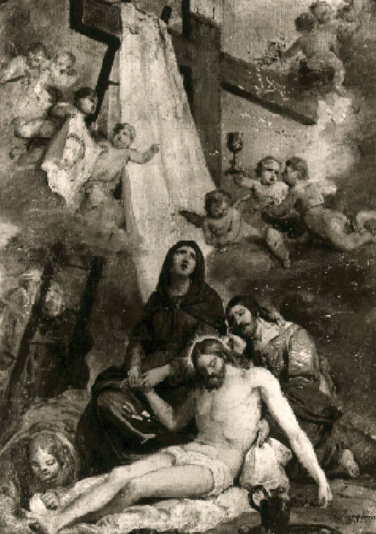 Deposizione (dipinto) di Inganni Angelo (sec. XIX)