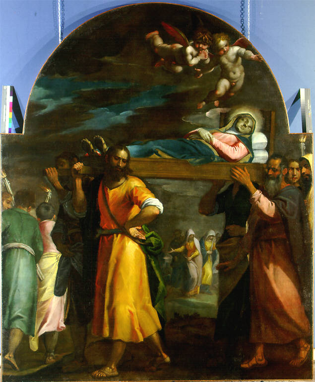 Esequie della Madonna (dipinto) di Gandino Antonio (seconda metà sec. XVI)