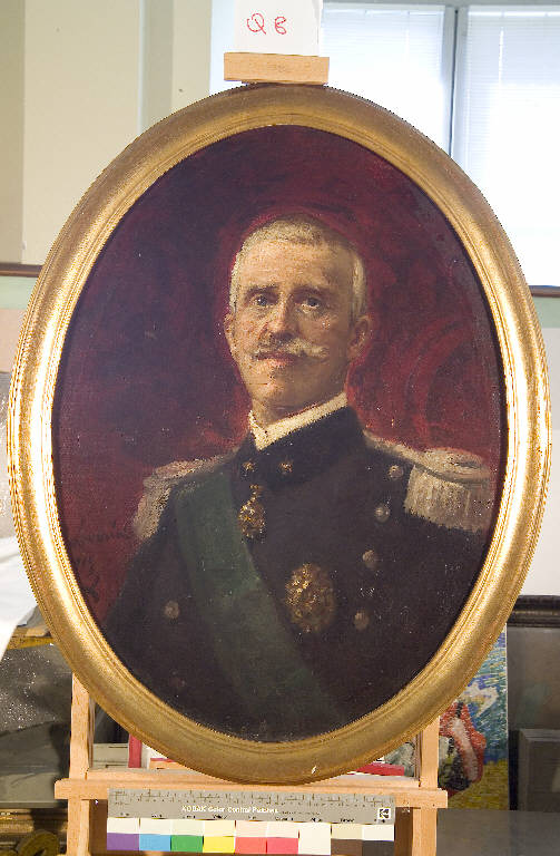 Ritratto di Vittorio Emanuele III, Vittorio Emanuele III (dipinto) di Loverini, Ponziano (sec. XX)