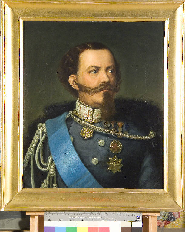 Ritratto di Vittorio Emanuele II, Vittorio Emanuele II di Savoia (dipinto) di ignoto (seconda metà sec. XIX)
