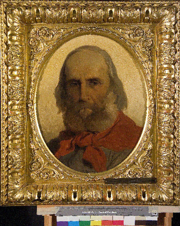 Ritratto di Giuseppe Garibaldi con fazzoletto rosso al collo, Giuseppe Garibaldi (dipinto) di Induno, Gerolamo (seconda metà sec. XIX)