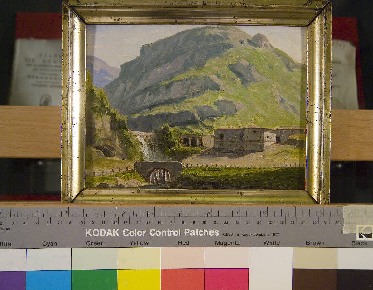 Veduta del Forte d'Ampola, Terza Guerra d'Indipendenza 1866; campagna volontari garibaldini; Forte di Ampola di Storo (Trento, Sud Tirolo) (dipinto) di ignoto (sec. XIX)