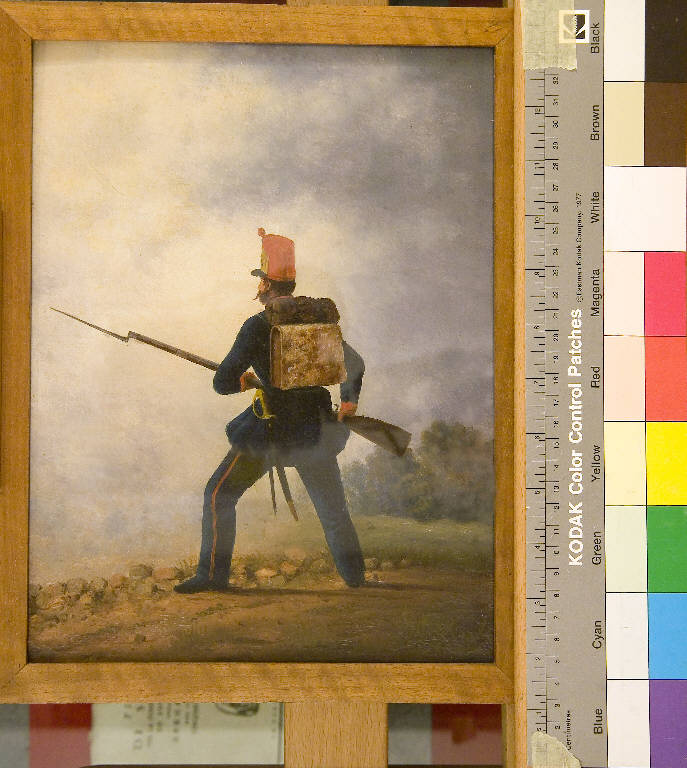 Fante lombardo (1848), Volontari Risorgimento (dipinto) di ignoto (sec. XIX)