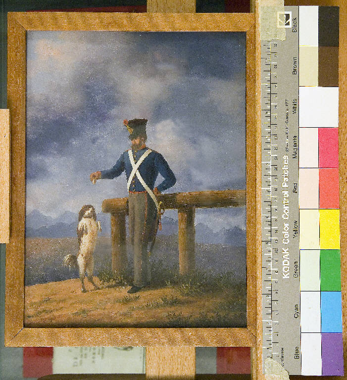Artigliere toscano (1848), Volontari Risorgimento (dipinto) di ignoto (sec. XIX)