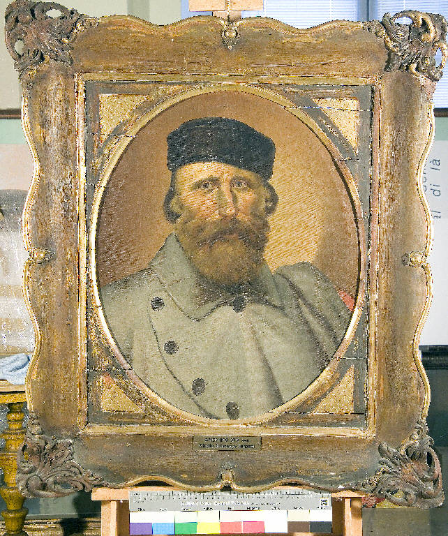 Ritratto di Giuseppe Garibaldi con cappello, Giuseppe Garibaldi (dipinto) di ignoto (sec. XIX)