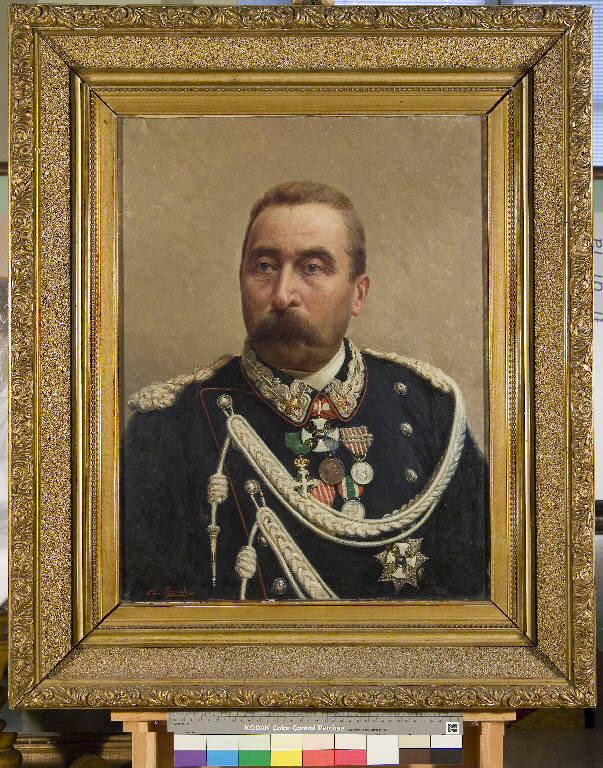 Ritratto del generale Pezzoli Ing. Gerolamo, Gerolamo Pezzoli (volontari garibaldini) (dipinto) di Boschi, A. (secc. XIX/ XX)