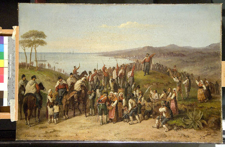 Lo sbarco di Marsala, 11 maggio 1860, Spedizione dei Mille 1860 (dipinto) di ignoto (seconda metà sec. XIX)