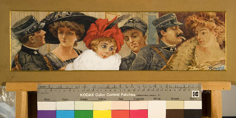 Illustrazione della Prima Guerra Mondiale, Prima Guerra Mondiale 1915-1918 (dipinto) di Mauzan, Achille Luciano (prima metà sec. XX)