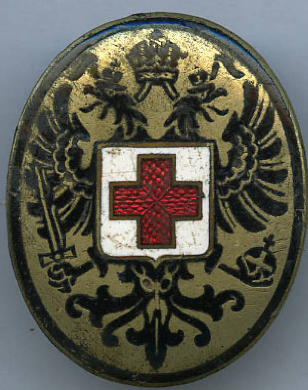 Distintivo da reparto dell'esercito austro-ungarico con stemma imperiale, Stemma imperiale asburgico (distintivo) - produzione (sec. XX)