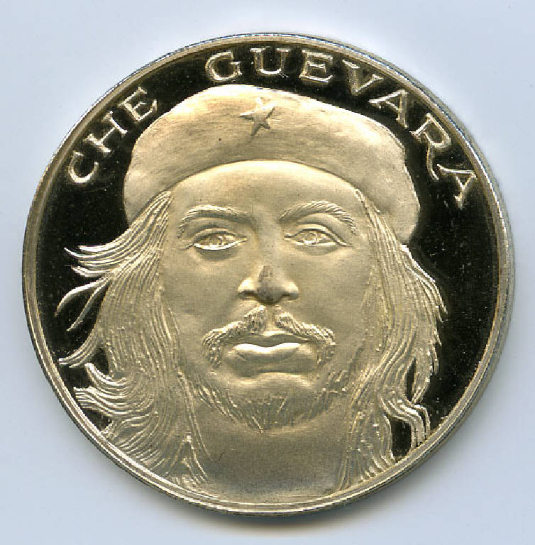 Ernesto "Che" Guevara, Ernesto "Che" Guevara; allegoria della Numismatica (medaglia) di ; Affer, Costantino (sec. XX)