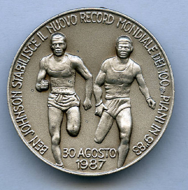 Mondiali di Atletica a Roma, record mondiale, corridori; stadio olimpico (medaglia) (sec. XX)