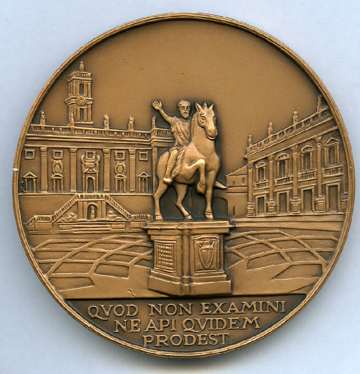 40° anniversario NATO Defense College, stemma; Campidoglio romano (medaglia) (sec. XX)