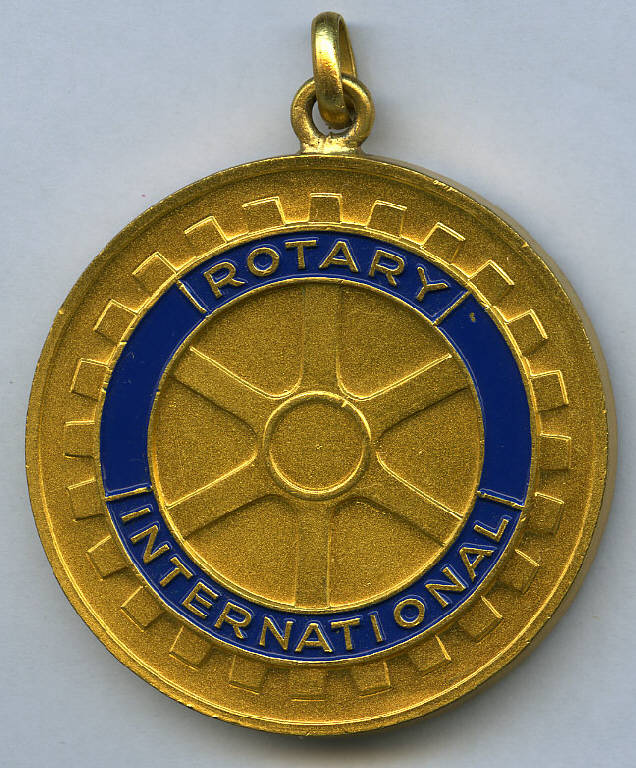 Rotary Club di Palmi, Emblema Rotary International; stemma (medaglia) (sec. XX)