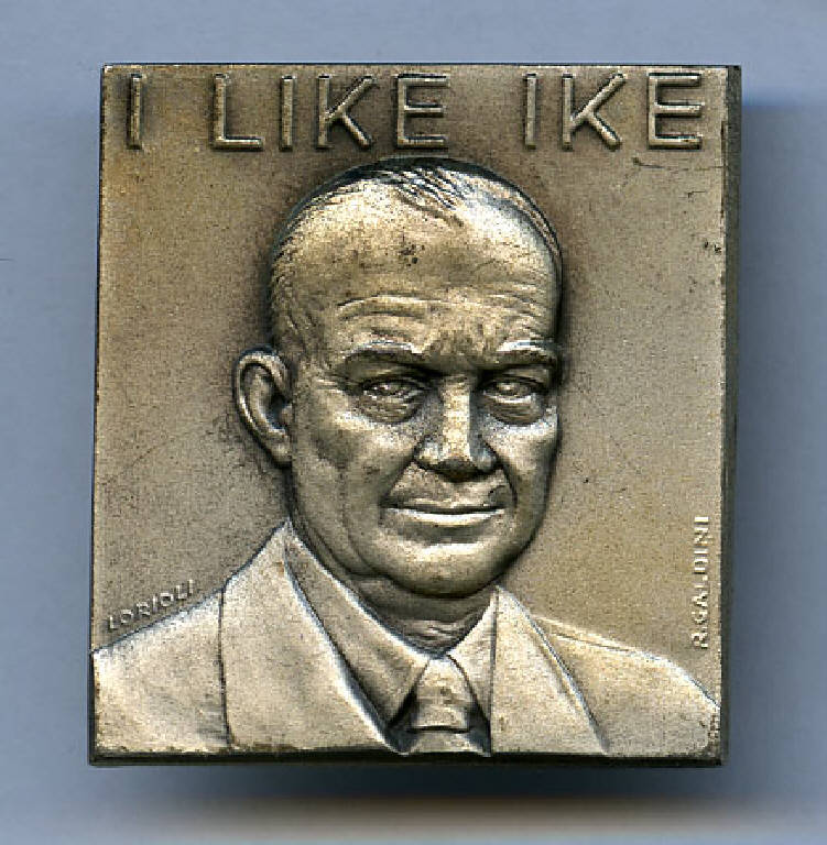 Dwight David "Ike" Eisenhower, Dwight D. Eisenhower (medaglia) di ; Galdini, Raimondo (sec. XX)