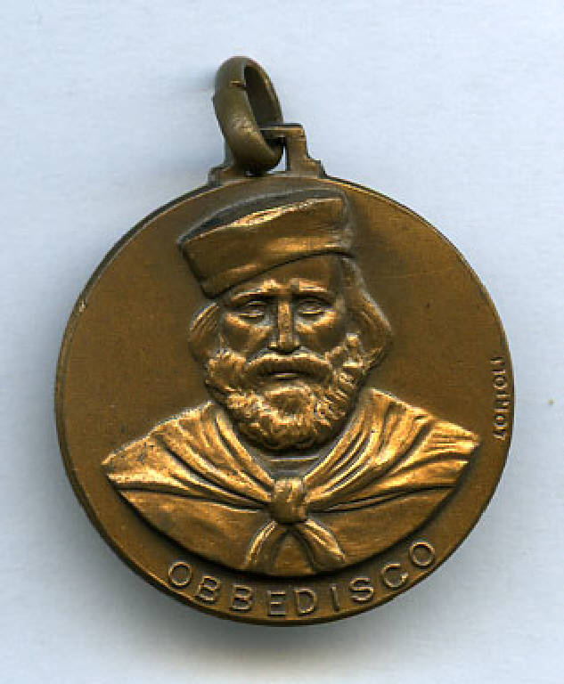 Medaglia commemorativa del Centenario della Terza guerra d'Indipendenza, Giuseppe Garibaldi (medaglia) di ; Affer, Costantino (sec. XX)