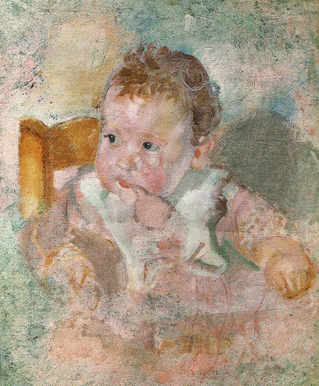 Lillo, Ritratto di bambino (dipinto) di Spadini Armando (sec. XX)