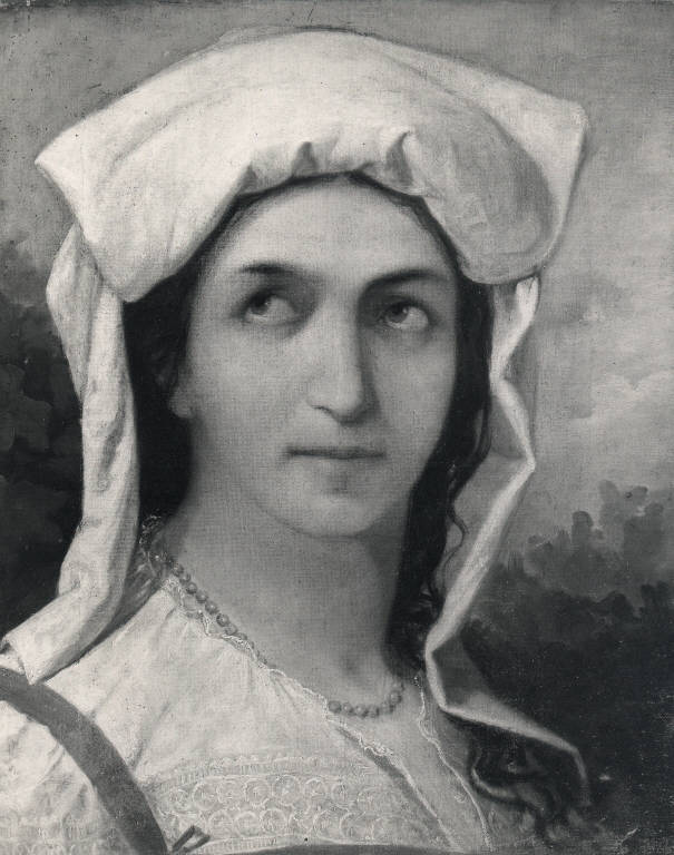 La ciociara, Figura femminile (dipinto) di Cherubino Cornienti (sec. XIX)