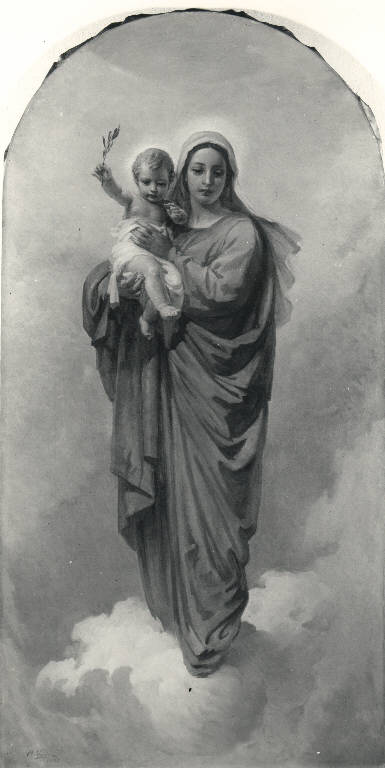 Madonna col Bambino, Madonna col Bambino (dipinto) di Villa Antonio (sec. XX)