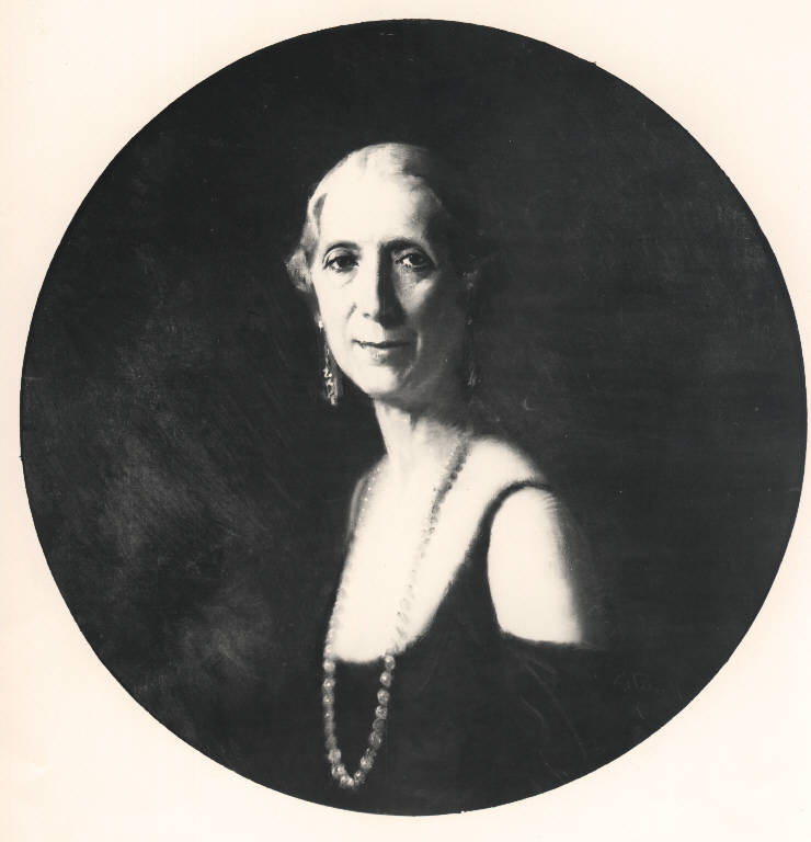 Ritratto di Ermelina Pozzi Beretta, Ritratto di donna (dipinto) di Palanti Giuseppe (sec. XX)