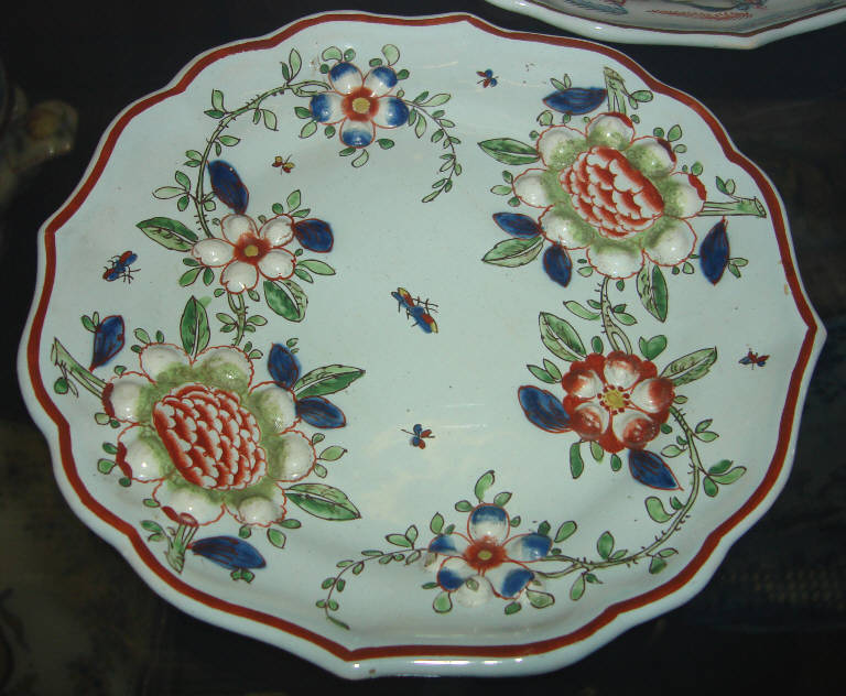 Motivi decorativi floreali (piatto) di Rubati Pasquale - ambito milanese (sec. XVIII)