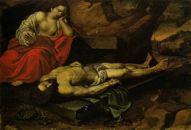 Compianto di Cristo, Compianto sul Cristo morto (dipinto) - ambito lombardo (metà sec. XVII)