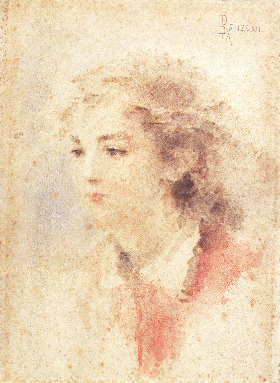 Giovinetta, Ritratto di donna (dipinto) di Ranzoni Daniele (sec. XIX)