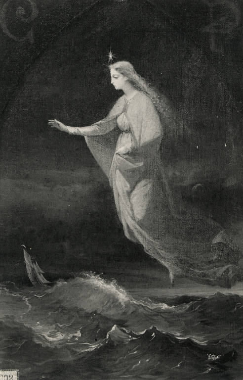 La stella del mare, Figura femminile (dipinto) di Buzio Pacifico (sec. XIX)