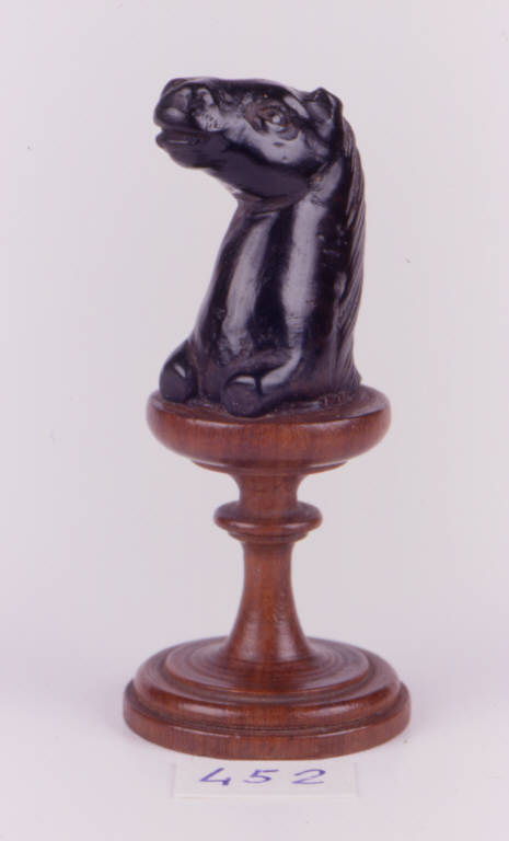 Testa di cavallo (pedina di scacchi) (fine sec. XVII)