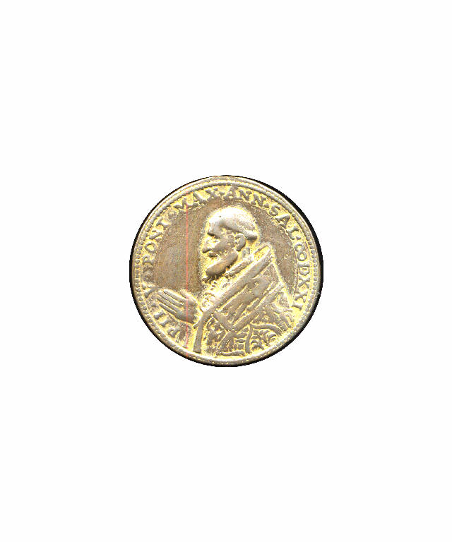 Pio V, Papa / Santa Alleanza (medaglia papale) - ambito italiano (seconda metà sec. XVI)