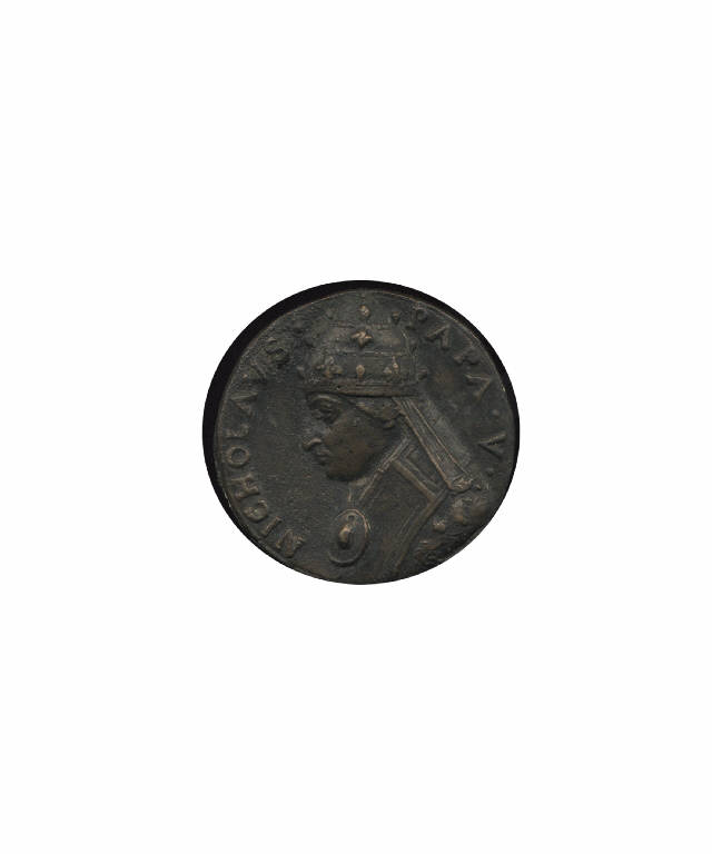 Nicolò V papa / Stemma (medaglia pontificia) (seconda metà sec. XVI)