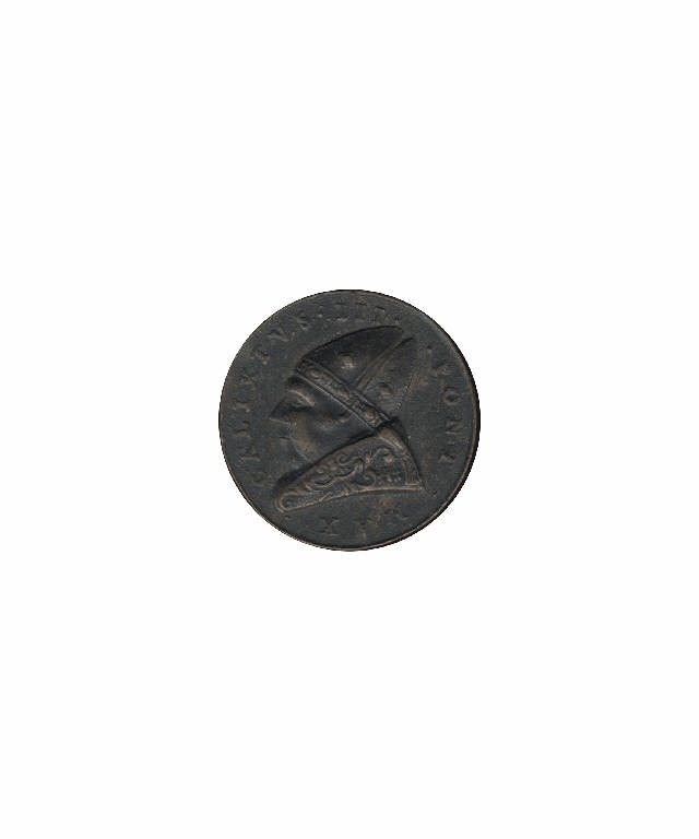 Callisto III Papa / Flotta tra i flutti (medaglia pontificia) (secc. XVII/ XIX)