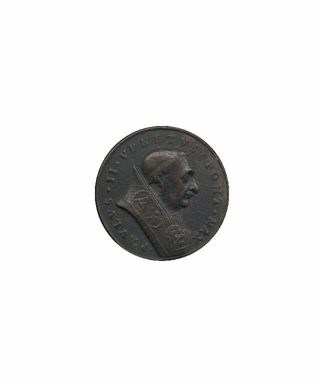 Pio II Papa / Stemma nobiliare (medaglia pontificia) (secc. XVII/ XIX)