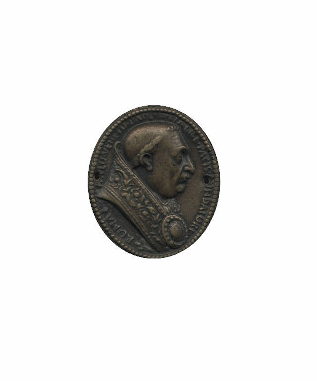Paolo II papa (medaglia pontificia) (secc. XVII/ XIX)