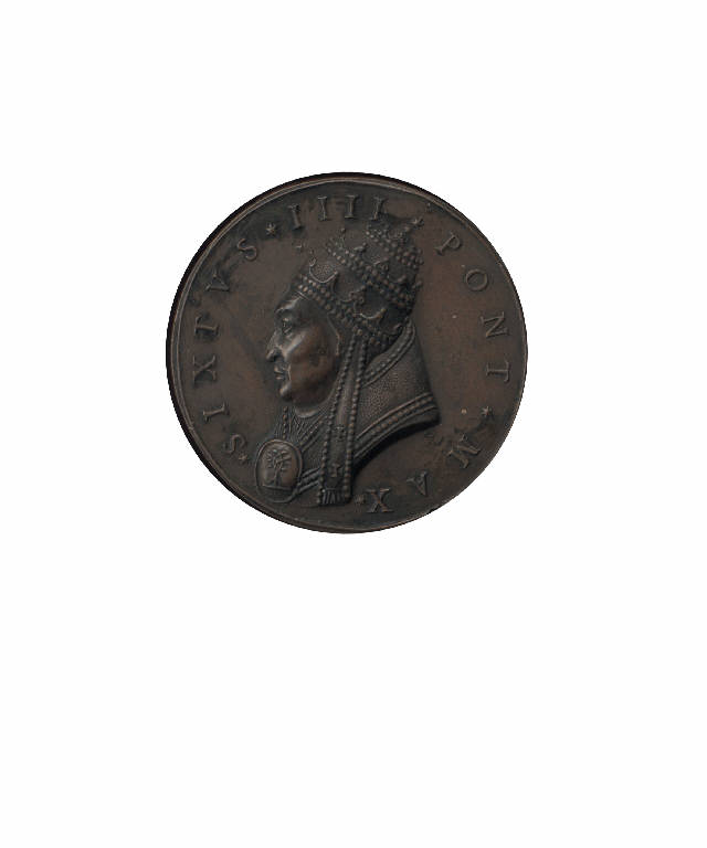 Sisto IV Papa / Stemma (medaglia pontificia) di Paladino Girolamo (seconda metà sec. XVII)