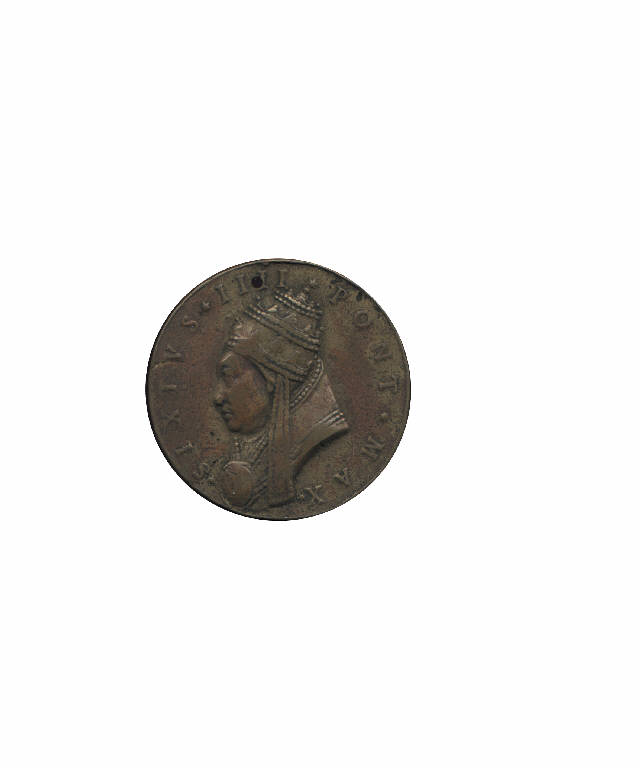 Sisto IV Papa / Apertura porta santa (medaglia pontificia) (secc. XVII/ XIX)