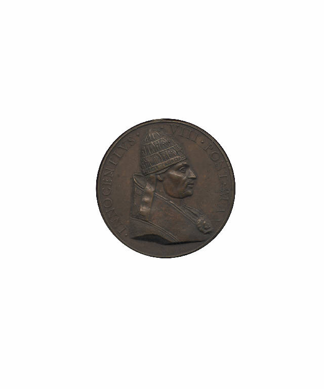 Innocenzo VIII Papa / Stemma (medaglia pontificia) di Paladino Girolamo (seconda metà sec. XVII)