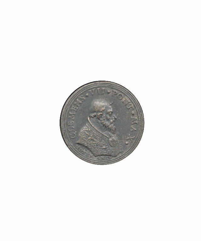 Clemente VII papa / Chiusura porta santa (medaglia pontificia) di Paladino Girolamo (seconda metà sec. XVII)
