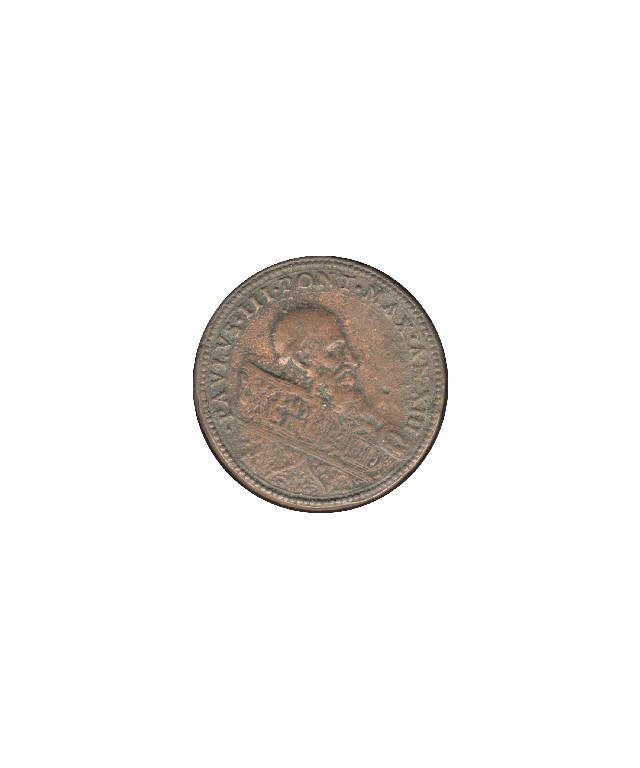Paolo III, papa (medaglia pontificia) di Hamerani (bottega) (secc. XVII/ XIX)