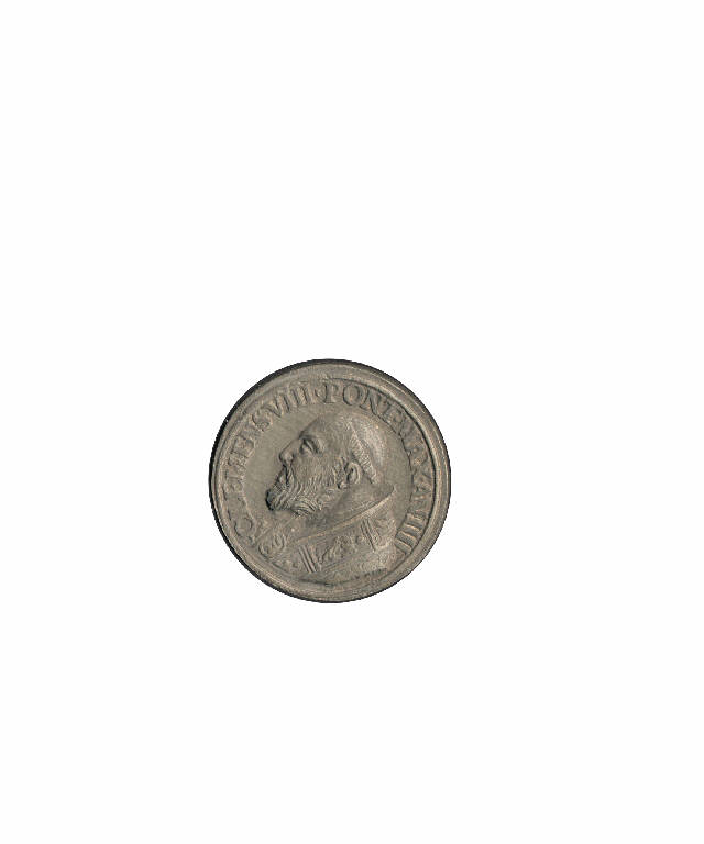 Clemente VIII Papa / Enrico IV di Francia (medaglia pontificia) (secc. XVII/ XIX)
