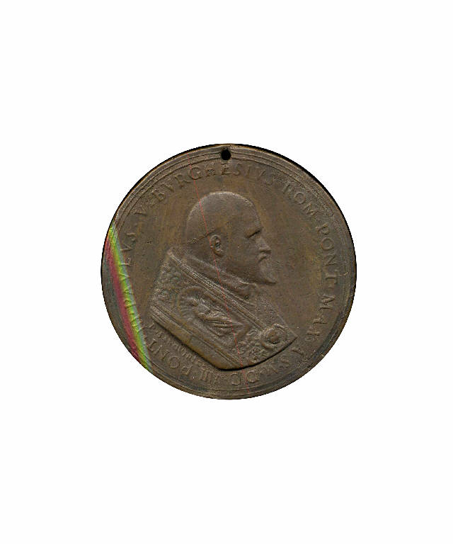 Paolo V / Basilica di San Pietro (medaglia pontificia) (sec. XVII)